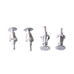 Wagon Buffers RCH End Door white metal x4