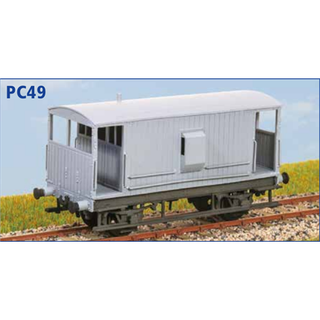 Parkside Dundas PC49 - LMS/BR 20t Brake Van - OO plastic kit
