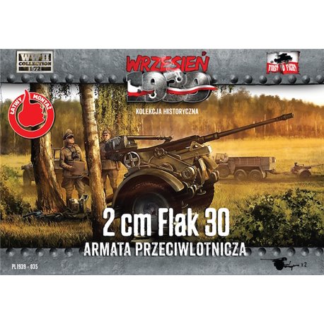 Flak-30 Anti-Aircraft Guns x 2 - 1/72 Plastic model kit