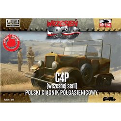 C4p Polish Artillery Halftrack, Early Prod - 1/72 Plastic model kit