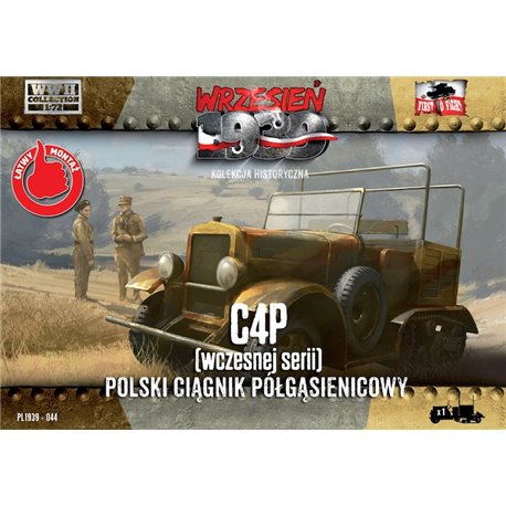 C4p Polish Artillery Halftrack, Early Prod - 1/72 Plastic model kit