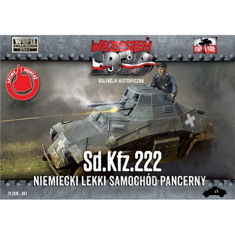 Sd.Kfz. 222 German Light Armoured Tank - 1/72 Plastic model kit