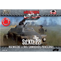 Sd.Kfz. 221 German Light Armoured Car - 1/72 Plastic model kit