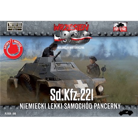 Sd.Kfz. 222 German Light Armoured Car - 1/72 Plastic model kit