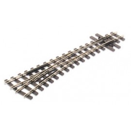 Mainline Left Hand Turnout 18" radius with electrofrog OO9