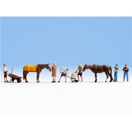 Stable Workers (6) & Horses (2)