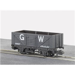 Coal, 7 plank GW Wagon, dark grey