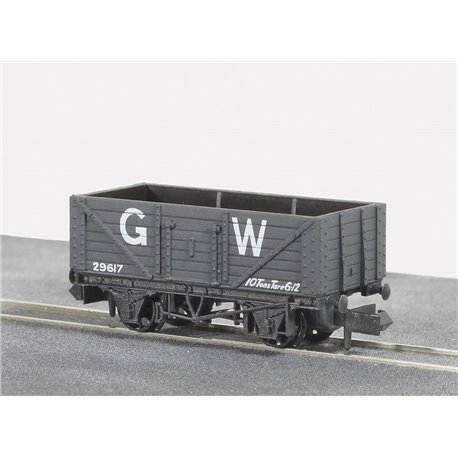 Coal, 7 plank GW Wagon, dark grey