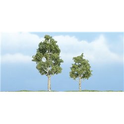 2x Handcrafted Aspen - 2 3/4 in & 2 1/4 in (6.98 cm & 5.71 cm)