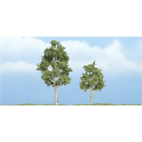 2x Handcrafted Aspen - 2 3/4 in & 2 1/4 in (6.98 cm & 5.71 cm)