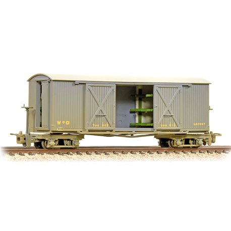 Covered Goods Wagon WW1 WD Grey Weathered