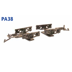 OO Gauge Diamond Frame Wagon Bogies