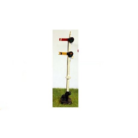 Single post 2 aspects (lower quadrant) (N Scale 1/148th)
