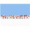 Brown & White Cows (7) Figure Set