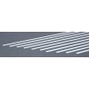 Plastic Strips 0.020in x 0.250in (10) (0.508 mm x 6.35 mm)