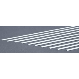 Plastic Strips 0.030in x 0.250in (10) (0.762 mm x 6.35 mm)