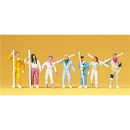 skiers standing