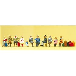 Seated Passengers in Winter Clothes