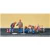 Sewerman with Barriers & Manhole Cover