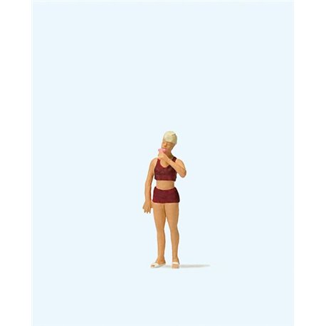 Woman Eating Ice-Cream