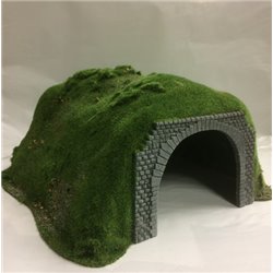OO double track tunnel - flocked
