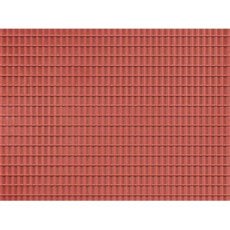 Roof tile reddish brown