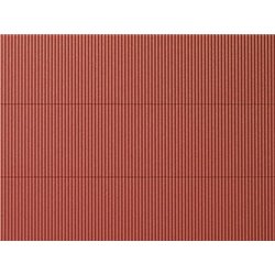 Corrugated iron reddish brown