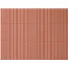 Troughed sheeting reddish brown