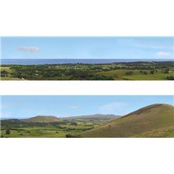 Coast Pack B OO Gauge 15" High Backscene