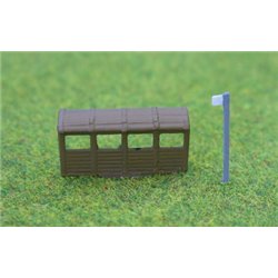 Painted Bus Stop and Covered Shelter
