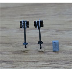 Painted Modern Traffic Lights - Double Head