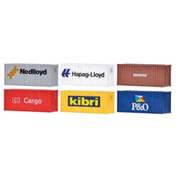 HO/OO eight 20 ft container (x8)