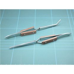 Self Closing Tweezer Straight Insulated Handles - 6.5 inch