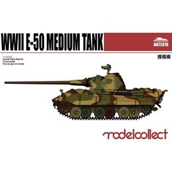 Germany WWII E-50 Medium Tank with 88mm Gun(Plastic Kit) - 1/72 scale