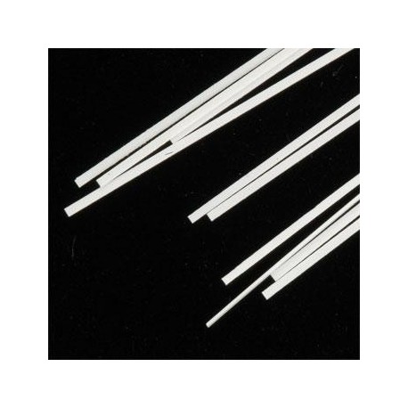 Strip HO scale 0.011 x 0.033in (0.2794 x 0.8382 mm) - 10 pack