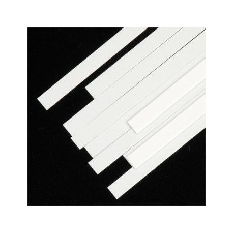 Strip HO scale 0.011 x 0.135in (0.2794 x 3.429 mm) - 10 pack