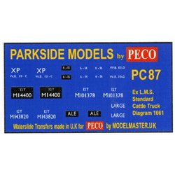 Transfers for ex L.M.S. 12T CattleTruck