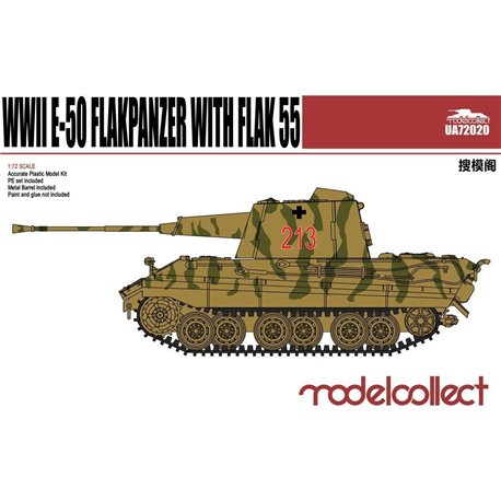 Germany WWII E-50 Flakpanzer with Flak 55 Gun(Plastic Kit)