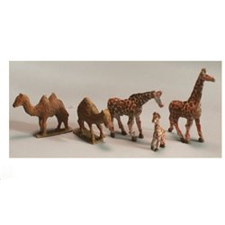Zoo Giraffe and Camels Animals of the Plain (N Scale 1/144) - Unpainted