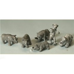 Rhinos and Bears ( Nscale 1/144th) - Unpainted