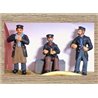 3 Assorted Draymen (O scale 1/43rd) - Unpainted