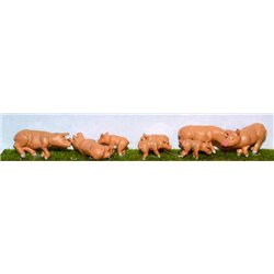 Assorted Pigs & Piglets (O scale 1/43rd) - Unpainted