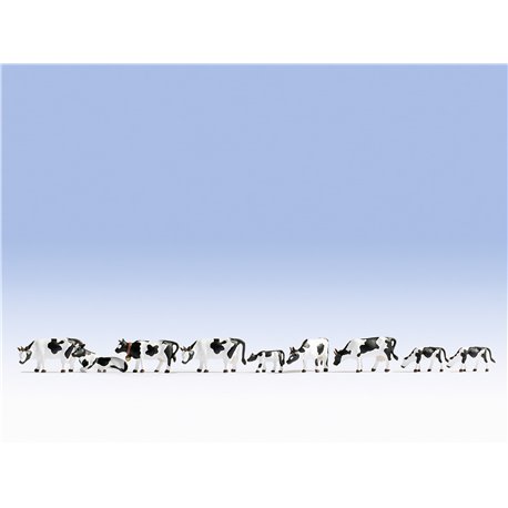 N (1/148 - 1/160) Cows - Black & White (9) by Noch