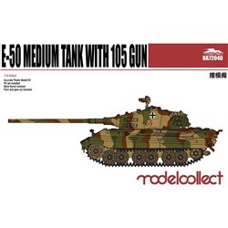 E-50 Medium Tank with 105 gun Germany WWII - 1:72 scale model kit