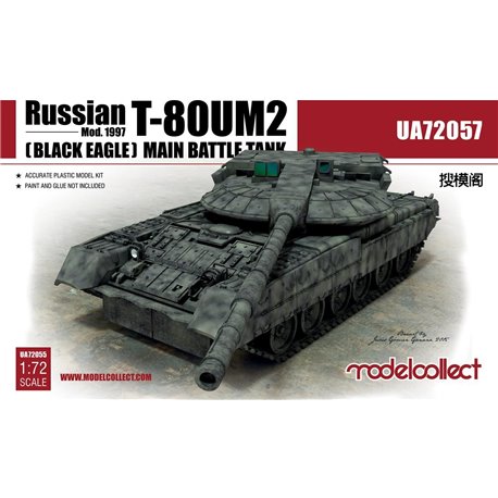 Soviet T-80UM2 (Black eagle) Main Battle Tank - 1:72 scale model kit
