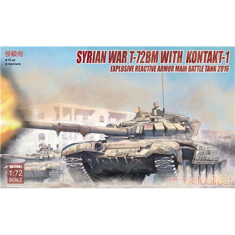 Syrian T-72BM with KontakSoviet T-1 - 1:72 scale model kit