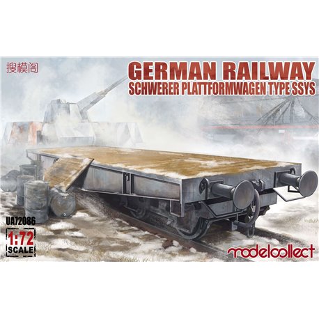 Railway Schwerer Plattformwagen Type SSys - 1:72 scale model kit