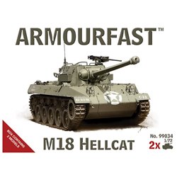M-18 Hellcat (x2) 1/72 Tank plastic kit (US)