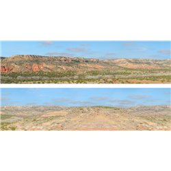 Desert OO gauge 15" High Backscene Pack A