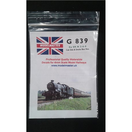 Smoke Box Numbers for ex S.R. Class N, N1 2-6-0